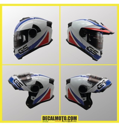 HELMET ACERBIS RIDER MODULARE GS TRICOLOR